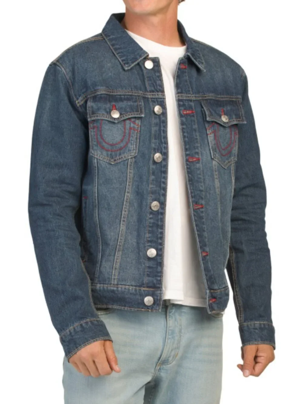 TRUE RELIGION Jesse Single Needle Trucker Jacket